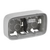 VALENA ALLURE Puszka natynkowa podwójna aluminium 755572 LEGRAND