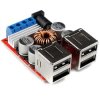Przetwornica step-down USB 8V-35V na 5V 4 x USB-A 8A