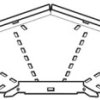 Akcesorium do rynien kablowych Stal ocynkowana , Narożnik 90° korytka kablowego, płaski, do średnich obciążeń Legrand