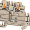 Multi level terminal block, push-in connection, 0.14-4.0 mm², 4 pole, 24 A, 8 kV, dark beige, 2847640000