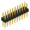 Pin header, 20 pole, pitch 2.54 mm, straight, black, 10053379