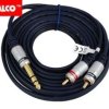 PRZEWOD JACK 6,3 STER.X 2WT.RCA 1,5M DIG