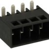 Łączówka; rozłączna; 0150-2604; 4 tory; R=5,08mm; 27,9mm; 16A; 300V; przewlekany (THT); proste; otwór okrągły; wtykany; czarny;