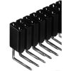 Socket header, 72 pole, pitch 2.54 mm, angled, black, BL 4 72 G