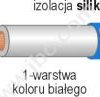 LI2G 1.00 BL Przewód silikonowy 1,00mm2, 259x0,07 podwójna izolacja, niebieski, LI2G100BL