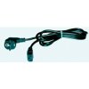 Power cable, german schuko-style plug/cold device jack, device connection line, black, 640-044-02