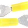 Konektor zaciskowy płaski Izolowane, M3.5, Żółty 22AWG 0.5mm² 26AWG 0.2mm² RS PRO
