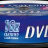 43500 Verbatim DVD+R 4.7 GB, 25-disc cake box
