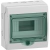 Small distributor, Mureva, Mini Mureva, 19", 8 HP, (H x W x D) 200 x 195 x 112 mm, IP65/IK09, polymer, light gray, 13443