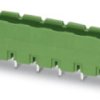 Pin header, 5 pole, pitch 7.5 mm, straight, green, 1766482