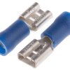 Konektor płaski Żeński 6.35 x 0.8mm 1,5 → 2,5 mm², 16 → 14 AWG długość 20.8mm Izolacja: Izolowane Cyna