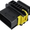 Plug, unequipped, 10 pole, straight, 2 rows, black, 1-1564516-1