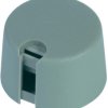 Rotary knob, 6 mm, plastic, gray, Ø 20 mm, H 16 mm, A1020068