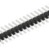 Pin header, 20 pole, pitch 2.54 mm, straight, black, 10050137