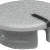 Front cap, with line, pebble gray, KKS, for rotary knobs size 13.5, A4113107