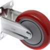 TOOLCRAFT TO-5137959 Kółko stałe PU 100 mm z płytką montażową Maksymalne obciążenie: 125 kg