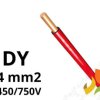 Przewód DY 4,0 mm2 czerwony (450/750V) jednożyłowy drut H07V-U (krążki 100m) G-006321 TELEFONIKA
