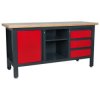 Sealey AP1905B Workstation with 3 Drawers, 1 Cupboard & Open Storage