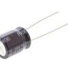 Kondensator 470μF 16V dc Radialny, Otwór przelotowy Nichicon roztaw: 5mm 10 (Dia.) x 12.5mm