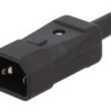 Złącze Zasilające Ac Męskie 10A Iec 60320 C14 (E) 8Mm Cp22r