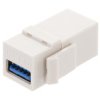 Gniazdo Komputerowe Usb 3.0 A / A Moduł Typu Keystone Biały Mediabox Neku...