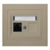 KIER Gniazdo komputerowe kat.5e MMC beżowy GPK-1W/K/01 OSPEL