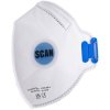Scan DTC3X-F FFP2 Fold Flat Disposable Mask Valved FP2 Protection (Pack 3)