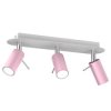Lampa sufitowa PRESTON PINK/WHITE 3x mini GU10 MLP7628 Milagro