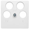 Berker Q.1 Płytka centralna do gniazda antenowego 4-wyjściowego śnieżnobiała 14841909