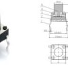 MICROSWITCH TYP25 TS06-095 6,0x6,0mm, wysokość 9,5 mm (5,0mm) (10 SZTUK)