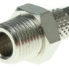 Złączka pneumatyczna R 1/8 męskie Wciskane 4 mm RS PRO Adapter gwintowany prosty R 1/8 męskie