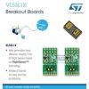 VL53L1X-SATEL Two Breakout boards with VL53L1X long distance ranging sensor for easy integration into customer device