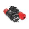 Wtyczka Prosta 16A 2P+Z 250V Ip54 Czarny/Czerwony Wt-54 W-97977