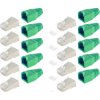 Network plug kit, RJ45, 8 pole, 8P8C, Cat 5e/Cat 6, crimp connection, cable assembly, BS72057-G-10, package with 10 pieces