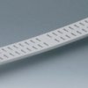 Enclosure strip, straight, ABS, (L x W x H) 258.9 x 35 x 23.9 mm, gray white, A0144370