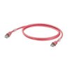 kabel LAN Weidmüller 1166030050, 1 szt., RJ45, CAT 6a, S/FTP, 5.00 m, czerwony