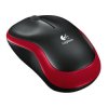 Mysz LOGITECH M185 bezprzew.USB czerwona