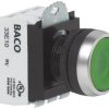 Przycisk BACO L21AH20L, 11 mm, 22,3 mm, IP66, max 600 V, 1 NO, 1 NC