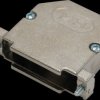 MHDU45ZK25-K D-Sub cap, 25-pin, angled, silver, size B