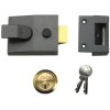 Yale Locks P89 Deadlock Nightlatch 60mm Backset DMG Finish Satin Chrome Cyl Visi