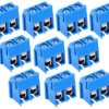 Opencircuit Print terminal block 2 pole blue - 5.12mm pitch - 10 pieces