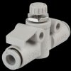 One-way throttle valve, straight, R1/4 <> 6 mm