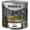 Ronseal 39183 Direct to Metal Paint White Satin 250ml