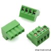 120-A-111-04-GN Plug-in Screw Connect 4Pin Green PLUG WECO