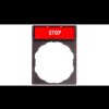 Szyld opisowy 30x40mm z etykietą 8x27mm STOP ZBY2304