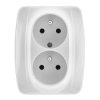 VENA Gniazdo podwójne z/u z niezmiennością faz białe 510437