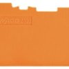 End/Intermediate plate, 0.8 mm, orange for terminal block, 2102-1392