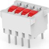 DIP switche, Off-On, 4 pole, straight, 100 mA/50 VDC, 5161390-4