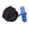 4 Pin Waterproof W21 Female Socket Panel Mount Connector IP68