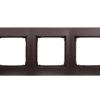 Simon 54 Premium Ramka Potrójna Brąz Mat Dr3/46